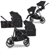 EasyGo DuoFlex Ebony Black 2+2 wózek bliźniaczy wielofunkcyjny